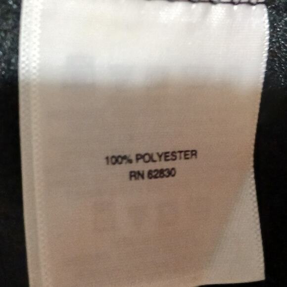 Lands' End XL/P Black Sweatshirt Style Full-Zip Long-Sleeved Micro-Waffle Jacket - Picture 13 of 14